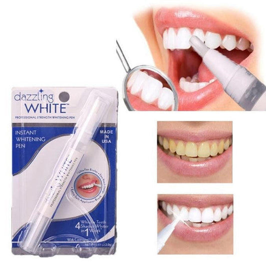 Belro dental whitening pen for oral care, featuring a sleek white pen with applicator tip for teeth whitening treatment.