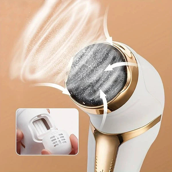 Belro vacuum callus remover device for foot skin care, shown with ergonomic design and cleansing head for smooth, healthy feet.
