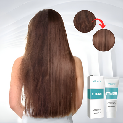 Belro Instant Keratin Hair Straightening Cream jar, smooth and sleek hair care product for straightening and frizz control.
