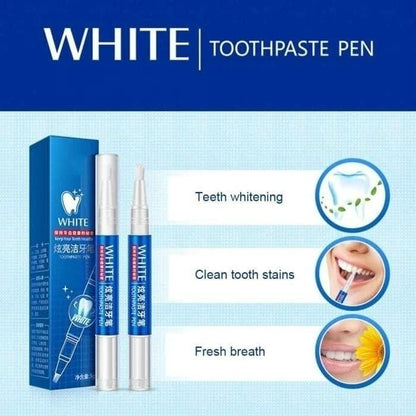 Belro Magic Natural Tooth Whitening Gel Pen, compact oral care product with white gel for teeth whitening, in a sleek pen applicator