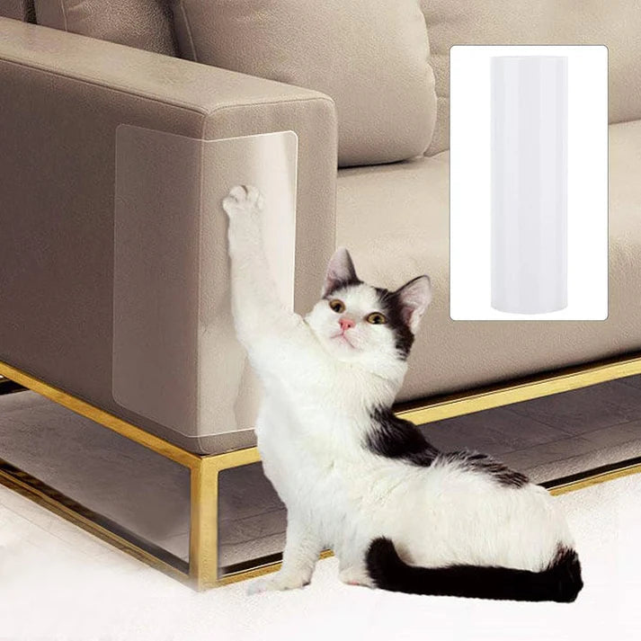 Belro cat furniture scratch protector attached to furniture, designed to prevent scratching and protect home surfaces from cats.