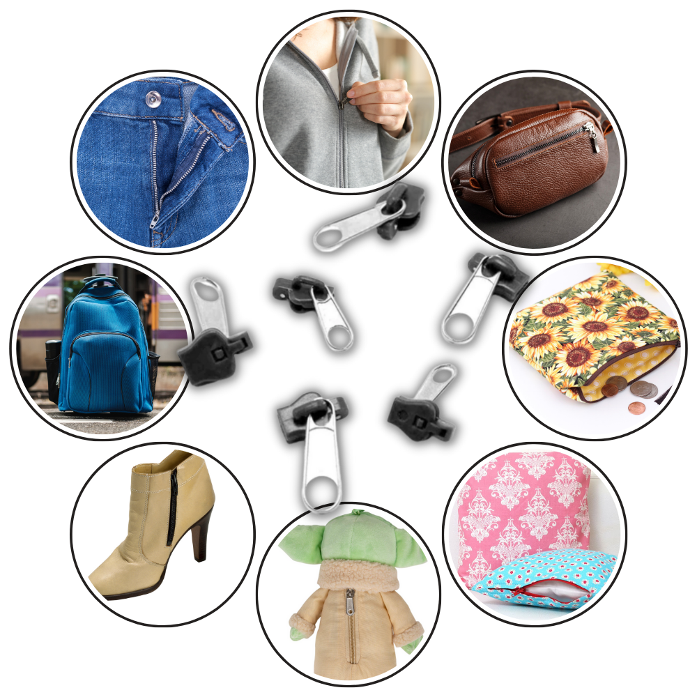 Belro men's clothing clip-on slider replacing zipper, shown on a garment, designed for easy attachment and secure fit.