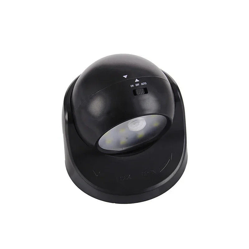 Wireless LED spotlight with motion detector from Belro, 360° rotatable outdoor lighting for home and garden use.