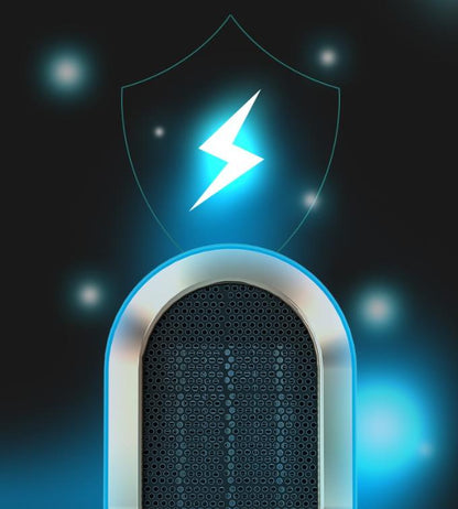 Belro mobile electric radiator for outdoor use, compact design ideal for home and garden heating.