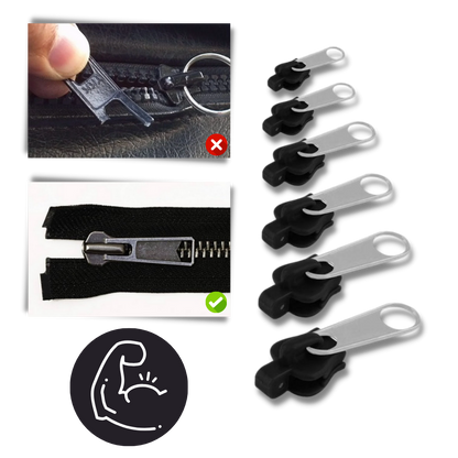 Belro clip-on slider for men's clothing, replaces zippers with a secure, easy-to-use closure mechanism.
