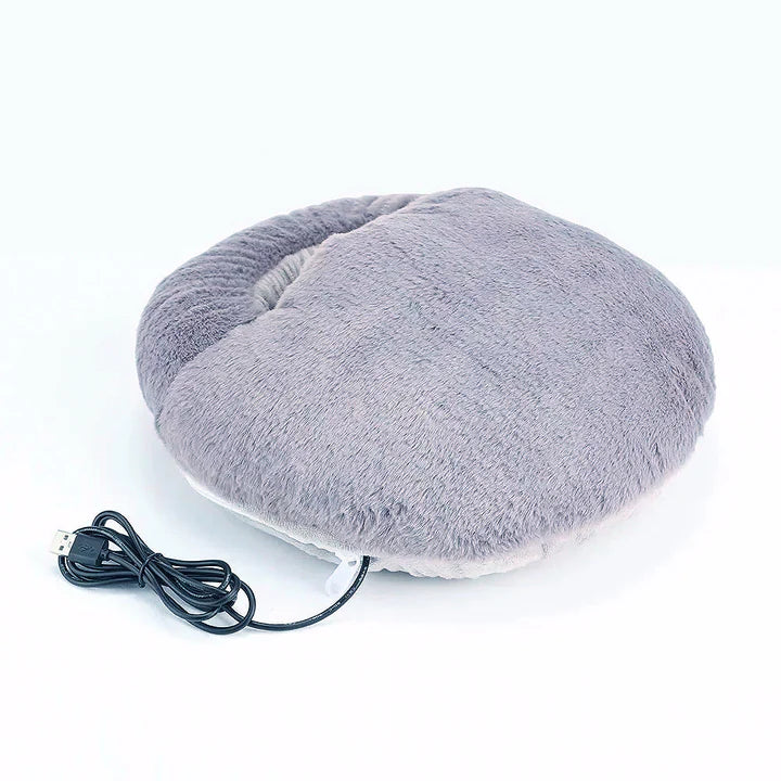Belro Electric XL foot warmer showing plush fabric interior and control panel for pain relief and warmth in health and beauty.