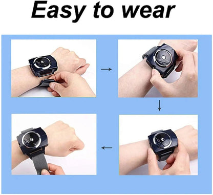 Belro Intelligent Snore Stopper Wristwatch displaying a digital screen with sleep monitoring data and health features.