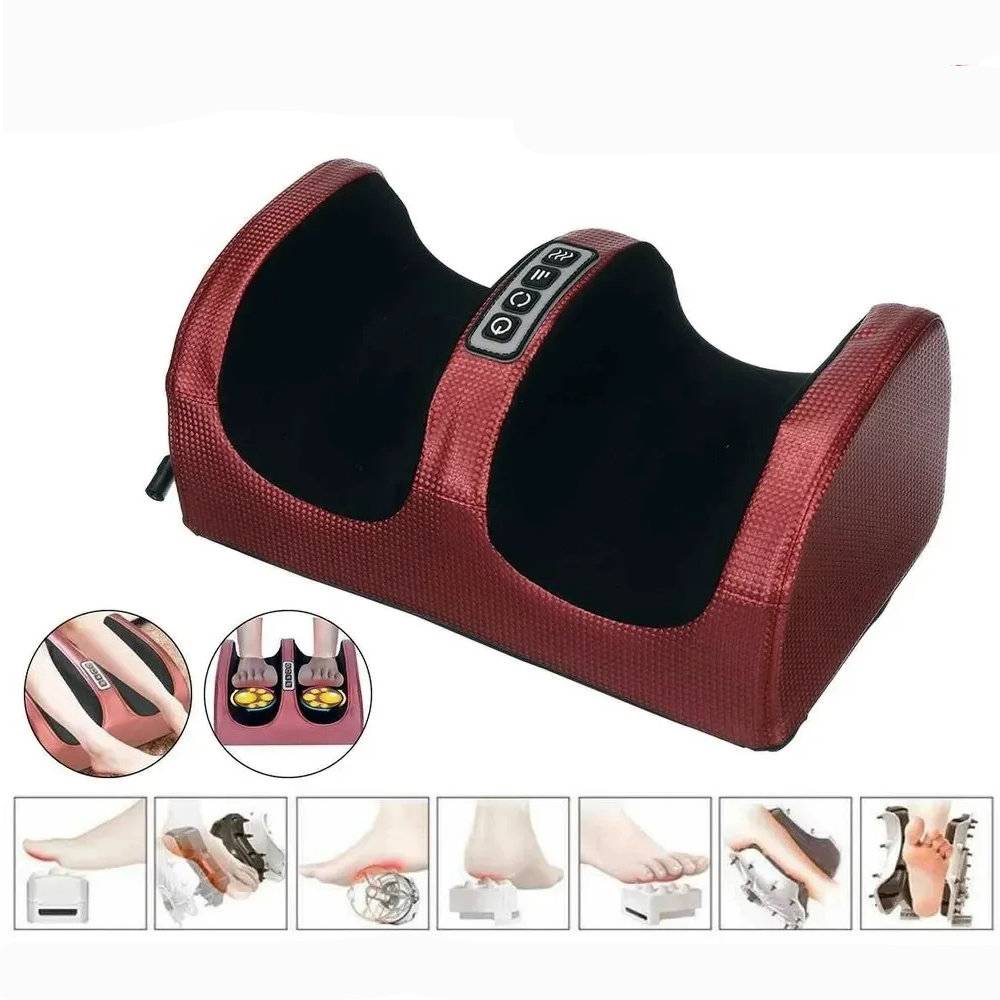 Belro electric foot massager with adjustable settings and massage rollers, designed for relaxing foot care and soothing relief.