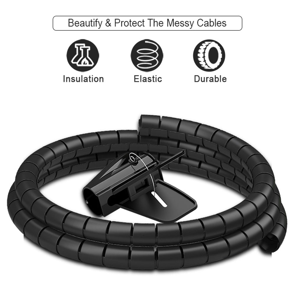 Belro desk cable organizer for electronics, keeps cords tidy and organized on your workspace.