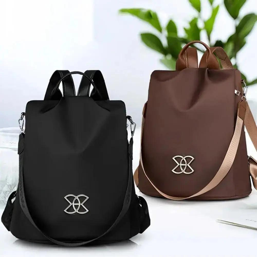 Mivoza anti-theft backpack with water-resistant fabric, hidden pockets, and three carry options, stylish for travel and daily use.