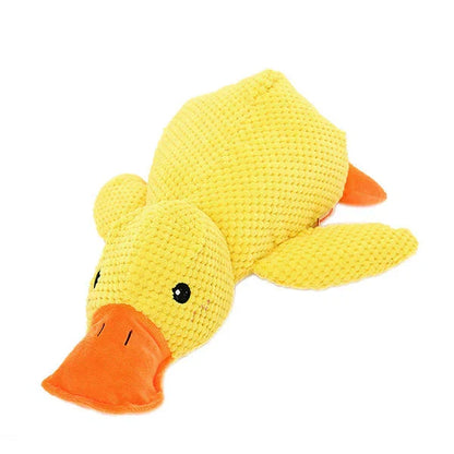 Durable Belro Calming Duck dog toy made of soft, eco-friendly material, designed to soothe and entertain dogs during playtime.