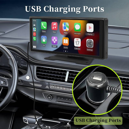 Belro touch screen car stereo with Bluetooth and backup camera installed in a vehicle dashboard.