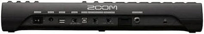 Casavibeo Zoom L-12 channel mixer with powered speakers, showing the mixer’s controls and input ports.