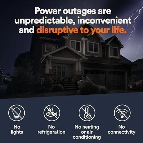 Casavibeo Generac Guardian 22kW home standby generator with WiFi, all aluminum build, 200 Amp transfer switch, and G-Force engine