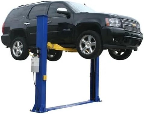 Casavibeo ATLAS 2-Post Automotive Lift with symmetric arms and dual hydraulic cylinders for low ceiling home garages