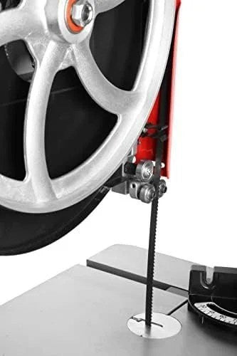Casavibeo WEN 14-inch industrial band saw with 1 HP dual-voltage motor and two-speed operation, shown in the image.