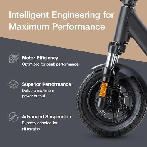 Casavibeo VMAX VX4 electric scooter parked outdoors, showcasing its sleek design and handlebars.