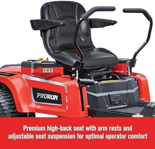 Casavibeo 60V zero turn riding lawn mower with cutting deck and ergonomic seat, ideal for efficient outdoor lawn care.