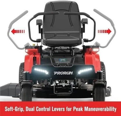 Casavibeo 60V zero turn riding lawn mower with cutting deck and comfortable seat, ideal for large yard lawn maintenance.
