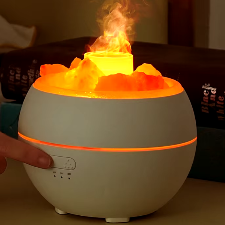 Belro Salt Lamp Diffuser 3-in-1 essential oil diffuser with a warm glow, designed for health and beauty fragrance use.