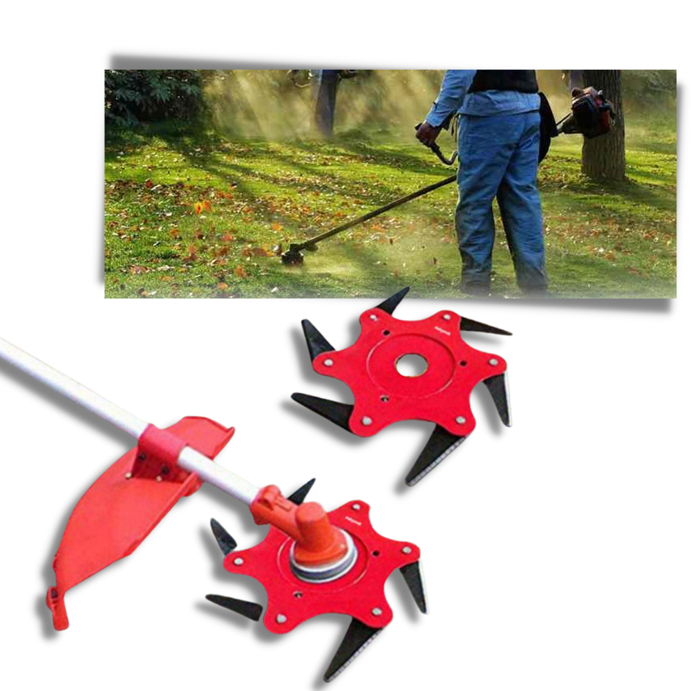 Belro Trimmer Head for men's clothing, showing the durable, lightweight trimmer head with metal blade attachment for trimming and grooming.
