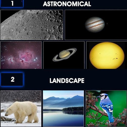 Belro astronomical telescope with adjustable eyepiece and sturdy tripod for nighttime stargazing and celestial observation.