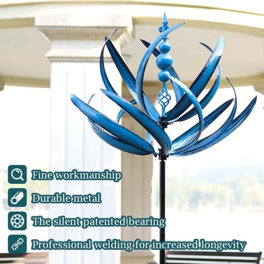 Belro stylish wind chime hanging outdoors with metal tubes and decorative elements, ideal for garden and porch decor.