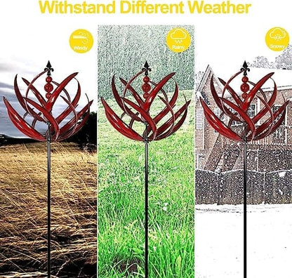 Belro wind chime hanging outdoors, decorative garden and porch decor with metal tubes and intricate design.