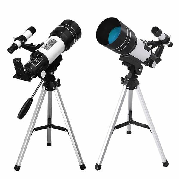Belro astronomical telescope with adjustable tripod and eyepiece, ideal for stargazing and celestial observation.