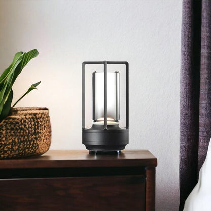 Modern Belro wireless Nordic table and nightstand lamp with touch control, featuring a sleek design and soft lighting for bedrooms.