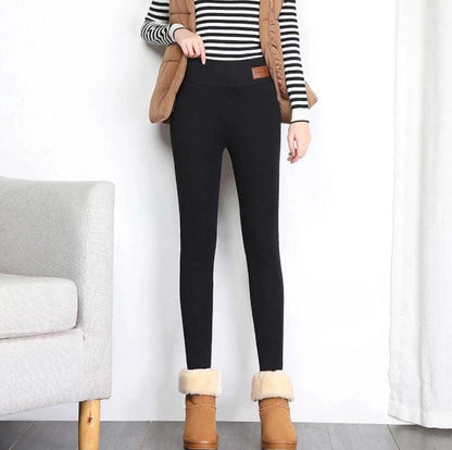 Belro women's fleece winter leggings, soft and warm clothing with a snug fit, perfect for cold weather comfort.
