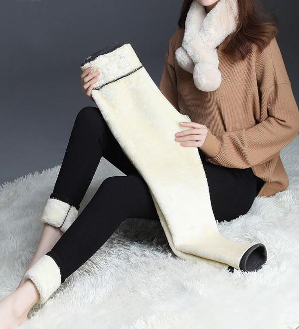 Belro women's fleece winter leggings, soft and warm clothing with a comfortable fit, ideal for cold weather wear.