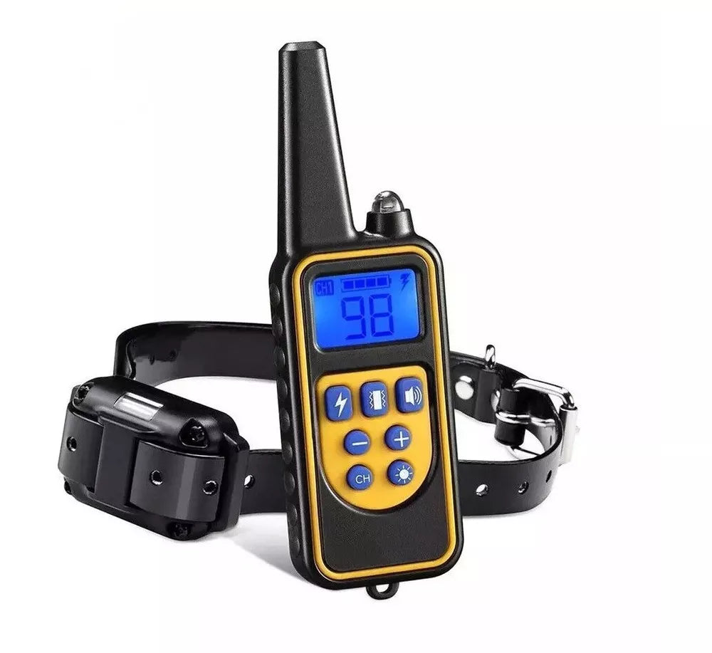 Belro waterproof electronic dog training collar with remote control, 2600ft range, suitable for pet training and behavior correction.