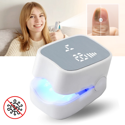 Belro laser therapy device for nail fungus treatment, showing the sleek handheld design used for pain-free nail health solutions.