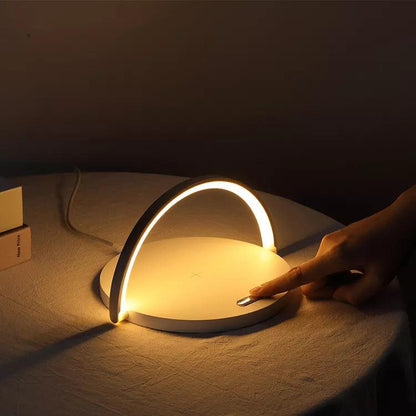 Belro wireless charging lamp with sleek design, combining stylish lighting and wireless charging for electronic devices.