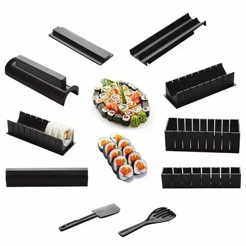 Belro sushi set with ceramic plates and chopsticks, perfect for home and dining, featuring traditional Japanese design.