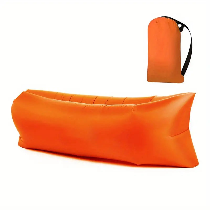 Belro outdoor air lounger and portable air mattress for comfortable outdoor adventures, shown in a relaxed outdoor setting.