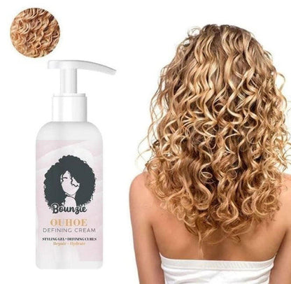 Belro curling cream tube for hair styling, showcasing its packaging and branding in a close-up shot.