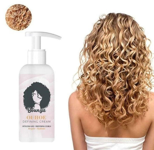Belro curling cream tube for hair styling, showcasing its packaging and branding in a close-up shot.