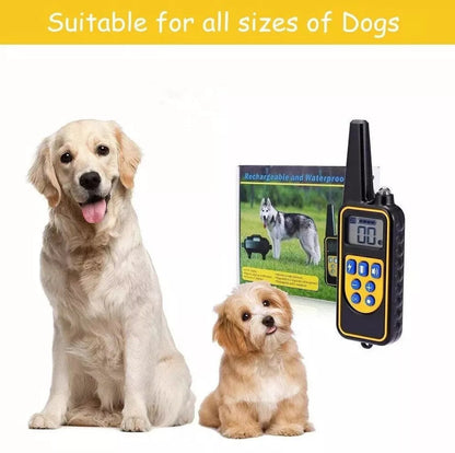 Belro waterproof electronic dog training collar with remote control, 2600ft range, designed for pet training and behavior correction.