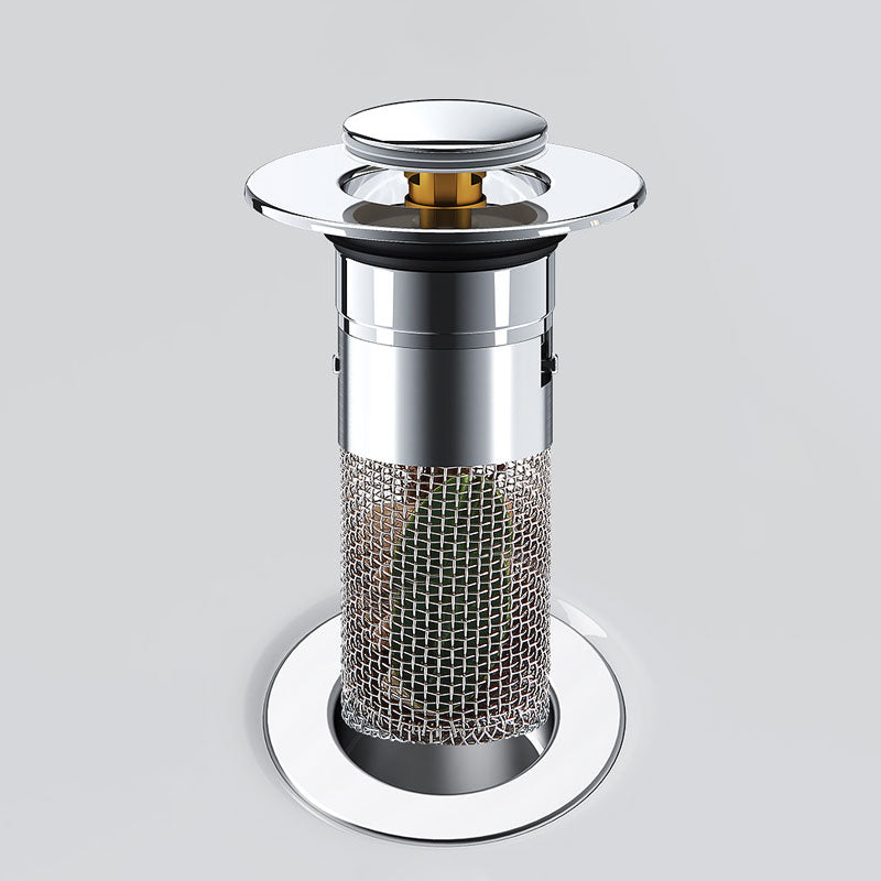 Belro stainless steel floor drain filter designed for kitchen and bathroom use, with a mesh cover to trap debris and prevent clogs.