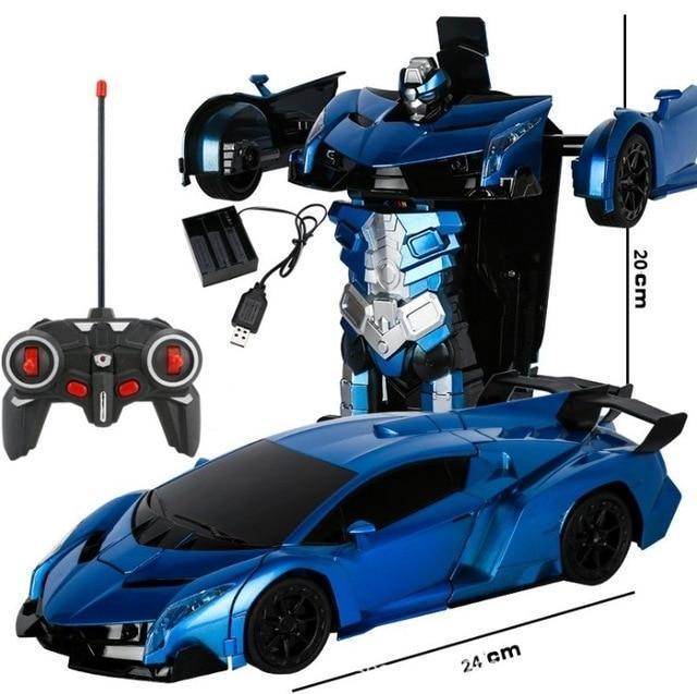 Belro 2-in-1 Transformer remote control car toy with convertible design, ready for action and imaginative play.