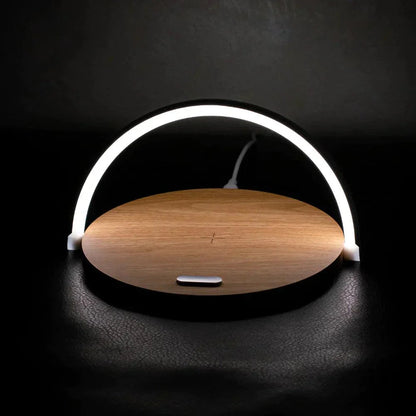 Belro wireless charging lamp with sleek design, combining stylish lighting and convenient charging for electronic devices.