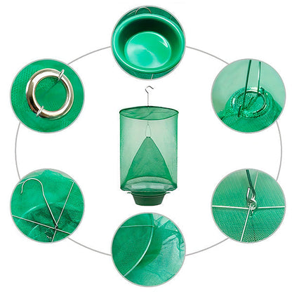 Belro reusable fly trap for outdoor pest control, featuring a mesh design to attract and capture flies effectively.