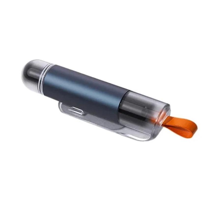 Belro safety hammer for emergencies, car-proof, shown with a bright orange handle and metal tip for breaking glass in emergencies.