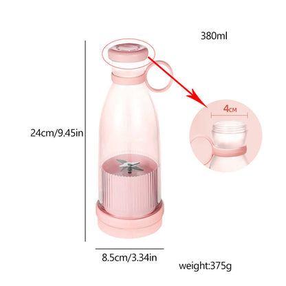 Belro portable electric juicer blender with compact design, showcasing its sleek body and blending blades for fresh juice.