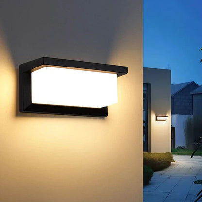 Outdoor LED wall light with motion sensor by Mivoza, weatherproof garden lighting, 20W wall-mounted outdoor illumination.