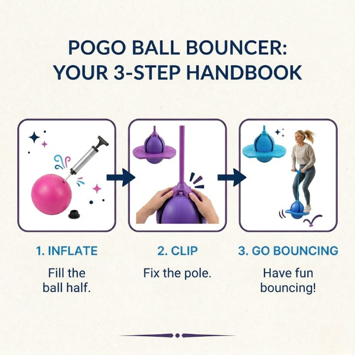 Mivoza balance bouncer ball for kids and adults, used for coordination training and fun fitness exercises.