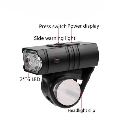 Belro bike headlights and taillights set with bright LED lights for improved visibility during night riding.