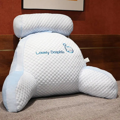 Soft Mivoza ergonomic wedge support pillow for back, neck, and leg comfort, ideal for relaxing and posture support at home.